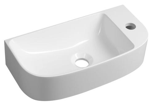 Umywalka kompozytowa 44 x 22 cm ALGA biała AG440 Sapho