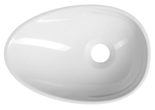 Umywalka nablatowa kompozytowa 32 x 22 cm KEA biała KE320 Sapho z góry