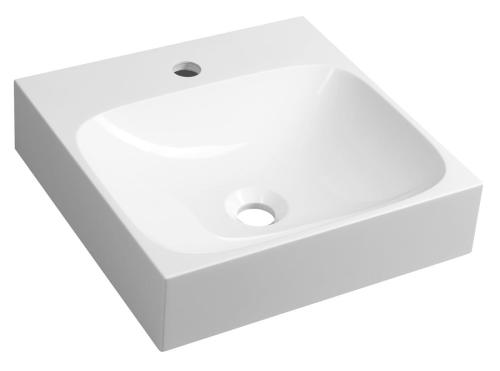 Umywalka kompozytowa 40 x 40 cm EMONA biała EN040 Sapho
