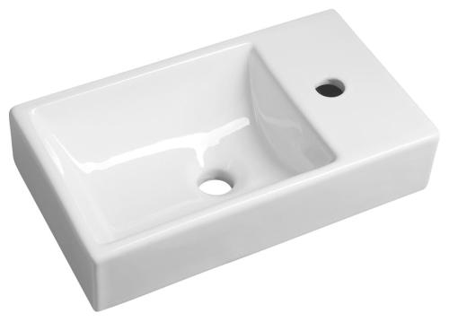 Umywalka ceramiczna mała MINOS 45 x 26 cm prawa 4057 Sapho