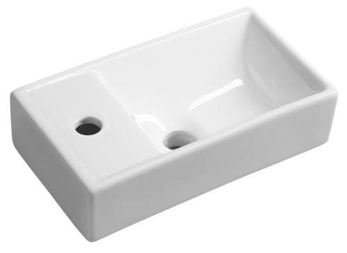 Umywalka ceramiczna mała MINOS 40 x 22 cm lewa 4759 Sapho