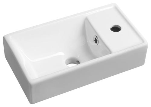 Umywalka ceramiczna mała MINOS 40 x 22 cm prawa 4059 Sapho
