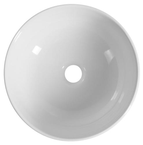 Umywalka nablatowa ceramiczna fi 33 cm EMMI biała TU0077 Sapho z góry