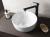 Umywalka nablatowa ceramiczna fi 33 cm EMMI biała TU0077 Sapho wizualizacja