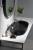 Umywalka nablatowa ceramiczna 60 x 40 cm INFINITY OVAL czarna matowa 10NF65060-2N ISVEA  aranżacja