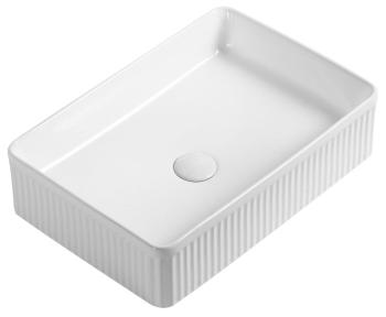 Umywalka nablatowa ceramiczna 50 x 34 cm PICOBELLO biała AR485 Sapho
