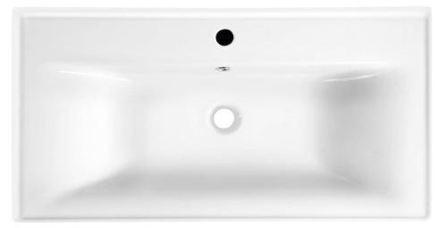 Umywalka meblowa zawieszana 90 x 46 x 16,5 cm SAVA 90 2090 Aqualine z góry