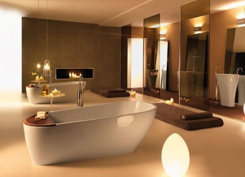 Umywalka ceramiczna wolnostojąca 60 x 85 x 40cm AQUATECH 374201 Kerasan aranżacja