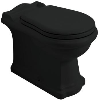 Miska WC RETRO 39 x 61 cm odpływ pionowy / poziomy czarna matowa 101631 Kerasan