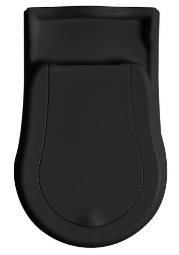 Miska WC RETRO 39 x 61 cm odpływ pionowy / poziomy czarna matowa 101631 Kerasan z góry