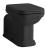 Miska WC stojąca WALDORF 37 x 65 cm odpływ pionowy / poziomy czarna matowa 411631 Kerasan z deską