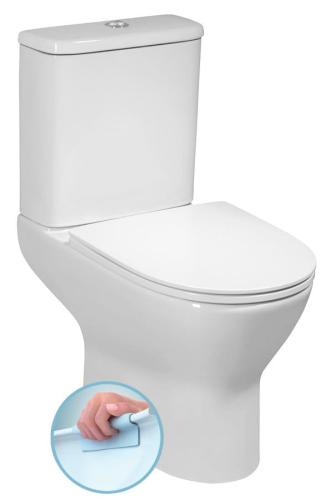 Kompakt WC RIMLESS odpływ poziomy / pionowy DARIO biały 201.431.4 BRUCKNER