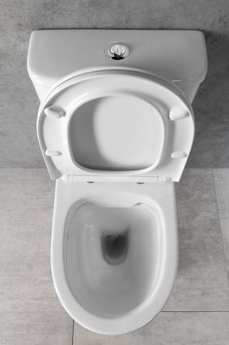 Kompakt WC RIMLESS odpływ poziomy / pionowy DARIO biały 201.431.4 BRUCKNER  z góry