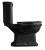 Misa do kompaktu WC RETRO 38,5 x 72 cm odpływ pionowy czarny mat 101231 Kerasan zestaw