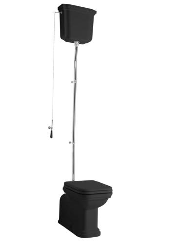 Kompakt WC WALDORF odpływ poziomy / pionowy czarny chrom WCSET27-WALDORF Kerasan
