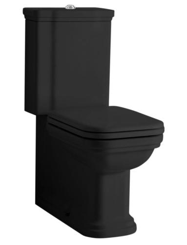 Kompakt WC WALDORF odpływ poziomy / pionowy czarny chrom WCSET25-WALDORF Kerasan