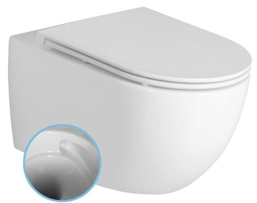 Miska WC podwieszana Vortex Rimless FULDA 36 x 52,5cm biały 201.408.4 BRUCKNER