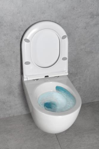 Miska WC podwieszana Vortex Rimless FULDA 36 x 52,5cm biały 201.408.4 BRUCKNER otwarty