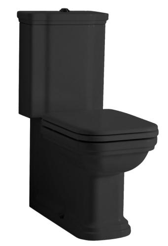 Zbiornik do WC WALDORF czarny matowy 418131 Kerasan zestaw