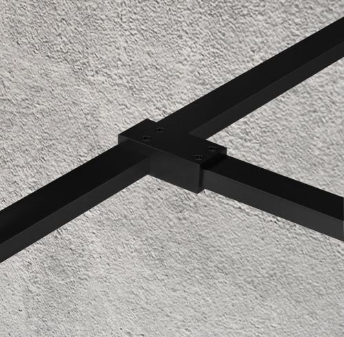 Łącznik T do kabin walk in VARIO czarny GX2314 Gelco