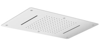 Deszczownica prysznicowa sufitowa 2 x kaskada 70 x 38 cm stal nierdzewna polerowana MS343 Sapho