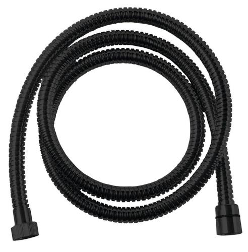 Wąż prysznicowy spiralny 150 cm POWERFLEX czarny matowy FLEX156 Sapho