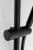 Zestaw prysznicowy uchwyt przesuwny 70 cm czarny mat SC515 Sapho bateria