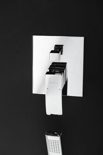 Zestaw prysznicowy GINKO z baterią podtynkową 2 wyjścia chrom 1101-42-21 Sapho montaz