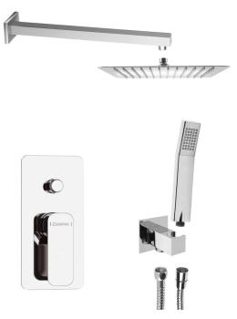 Zestaw prysznicowy podtynkowy SPY z baterią 2 wyjścia chrom PY42-01 Sapho