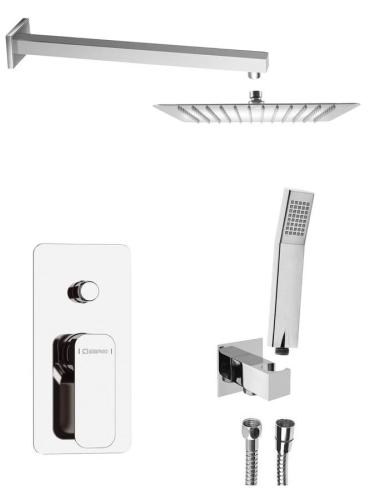 Zestaw prysznicowy podtynkowy SPY z baterią 2 wyjścia chrom PY42-01 Sapho