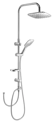 Zestaw prysznicowy KERA z podłączeniem baterii chrom SL430 Aqualine