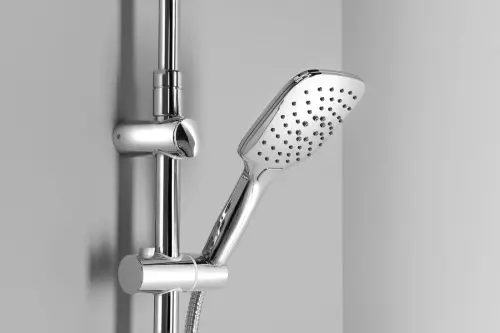 Zestaw prysznicowy KERA z podłączeniem baterii chrom SL430 Aqualine  z bliska