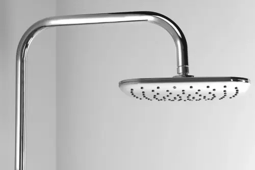 Zestaw prysznicowy KERA z podłączeniem baterii chrom SL430 Aqualine  deszczownia