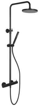 Zestaw prysznicowy MIA z baterią dźwigniową czarny mat MA139B Aqualine