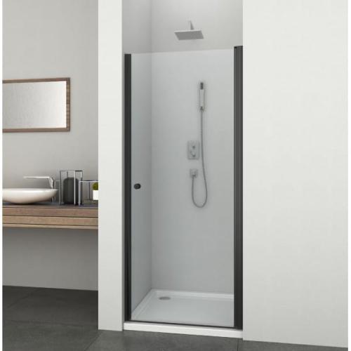 Drzwi prysznicowe BRAVA BLACK 75 - 77 x 195 cm BD80 Sanotechnik