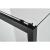 Drzwi prysznicowe do wnęki przesuwne ELITE BLACK 120 x 195 cm SC120B Sanotechnik profil