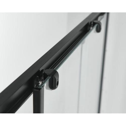 Kabina prysznicowa drzwi przesuwne ELITE BLACK 100 x 80 x 195 cm SC100BF80B Sanotechnik z bliska