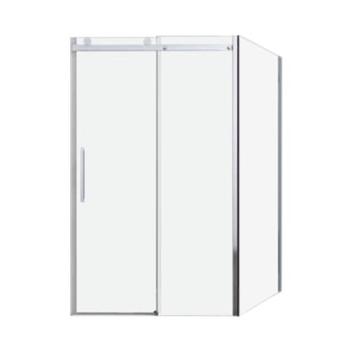 Kabina prysznicowa narożna prostokątna ELEGANCE 120 x 90 x 195 cm drzwi przesuwne N120UH90 Sanotechnik rysunek techniczny