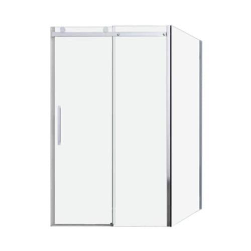 Kabina prysznicowa narożna prostokątna ELEGANCE 140 x 80 x 195 cm drzwi przesuwne N140UH80 Sanotechnik  druga strona