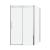 Kabina prysznicowa narożna prostokątna ELEGANCE 140 x 80 x 195 cm drzwi przesuwne N140UH80 Sanotechnik  druga strona