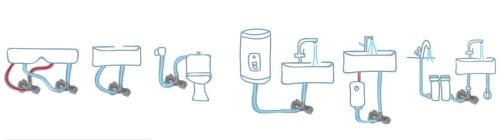 Kombinowany zawór kątowy dwudrożny A-80 1/2" x 3/8" x 3/8" ARCO anticalc CQ4102 ARCO rysunek techniczny