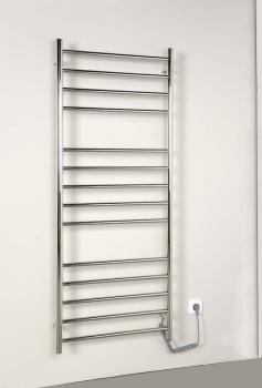 Łazienkowa suszarka elektryczna 630 x 1160 mm chrom 130 W REDONDO ER230V Sapho na  scianie