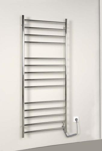 Łazienkowa suszarka elektryczna 630 x 1160 mm chrom 130 W REDONDO ER230V Sapho na  scianie