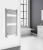 Grzejnik łazienkowy 600 x 1110 mm chrom 416 W obły ALYA LLC202 Aqualine wizualizacja