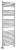 Grzejnik łazienkowy 500 x 1420 mm chrom 457 W obły ALYA LLC203 Aqualine