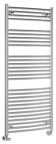 Grzejnik łazienkowy 600 x 1420 mm chrom 541 W obły ALYA LLC204 Aqualine