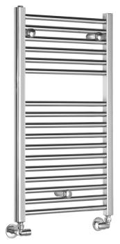 Grzejnik łazienkowy 450 x 803 mm chrom 266 W prosty ALYA LLR101 Aqualine