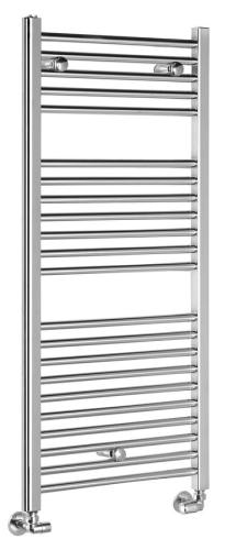 Grzejnik łazienkowy 500 x 1110 mm chrom 353 W prosty ALYA LLR102 Aqualine