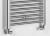 Grzejnik łazienkowy 500 x 1230 mm chrom 392 W prosty ALYA LLR104 Aqualine  podłaczenie