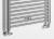Grzejnik łazienkowy 450 x 1420 mm chrom 415 W prosty ALYA LLR107 Aqualine podłaczenie
